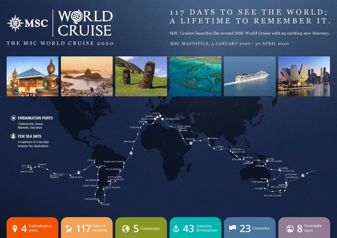 MSC Announce Their Incredible Brand New World Cruise Cruise Bulletin