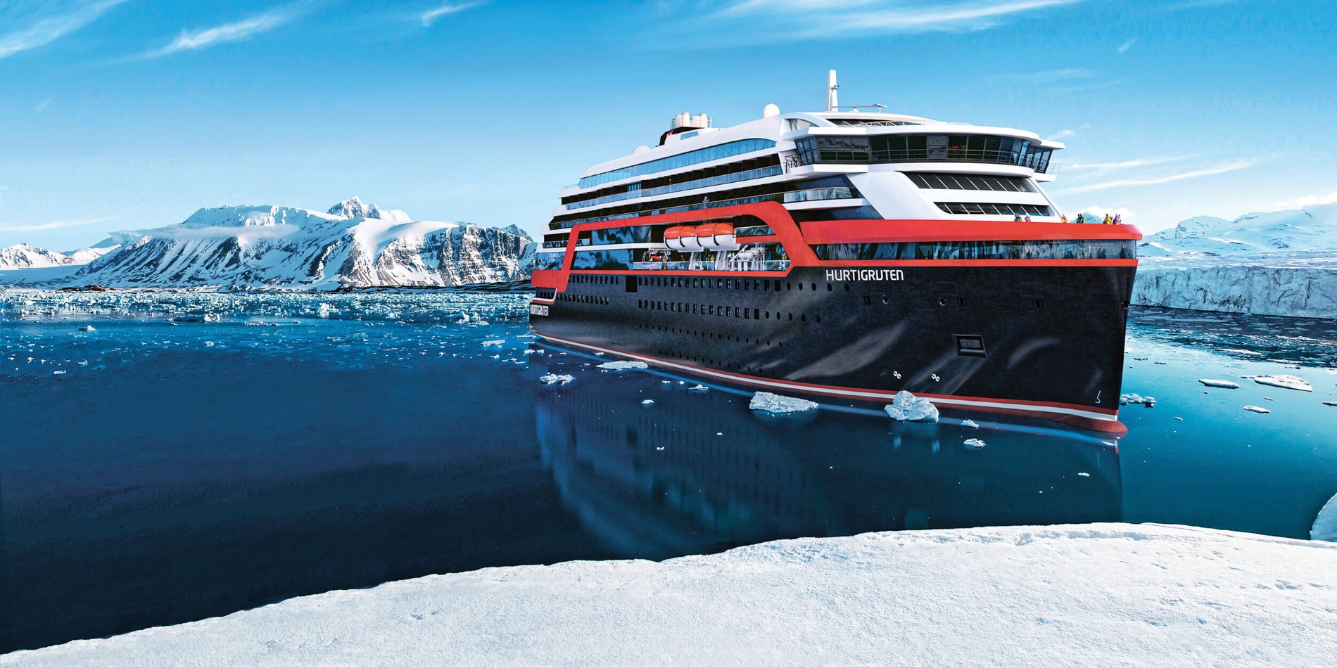 A World First As Hurtigruten Host Ship Christening In Antarctica Cruise Bulletin [ 950 x 1900 Pixel ]