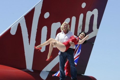 Richard Branson & Virgin Atlantic Celebrate 10 Years Of Flying To Las Vegas