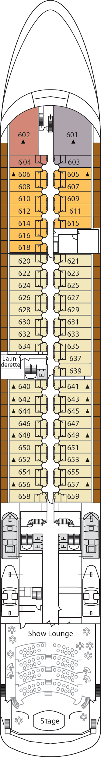 Silver Shadow Cruise Ship | Deck Plans & Itineraries