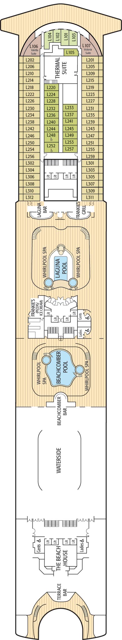 Ventura Cruise Ship | Deck Plans & Cabin Images